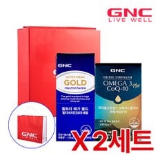 GNC 프리미엄 건강세트 [울트라메가골드 + 트리플스트렝스 오메가3 코엔자임 Q10] x 2세트(+쇼핑백)