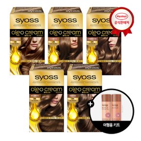 사이오스 올레오 골드라벨 새치커버 염색약 100g 5개