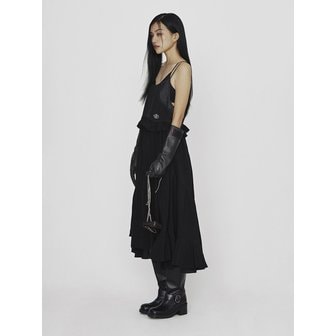 럭키슈에뜨 [Holiday Edition] Denim Like MIX Slip Dress (black)_LFDAS25020BKX