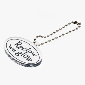 OVAL LOGO ACRYLIC KEYRING CLEAR