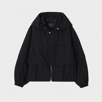 송지오 [파주점] 옴므 지제로 슬리브 디터쳐블 후드 점퍼 SI3JP950BK