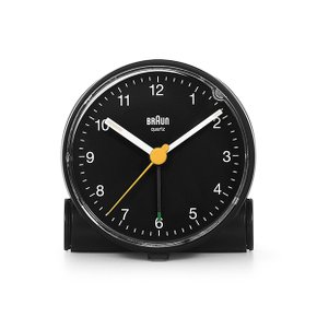 [브라운 BRAUN] BC01B 저소음 라이팅 크레센도 알람 탁상시계 6.9cm