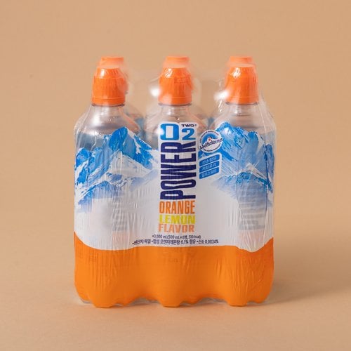 파워오투 오렌지 레몬향 500ml X 6입