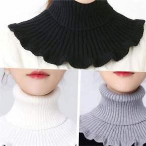 여성 프릴 목폴라 여성 골지 목폴라 레이어드 하이넥 따뜻한 가을