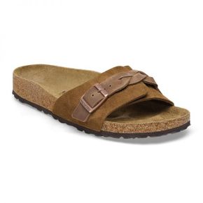 우먼 Birkenstock Oita Braided 스웨이드 - 밍크 1026654