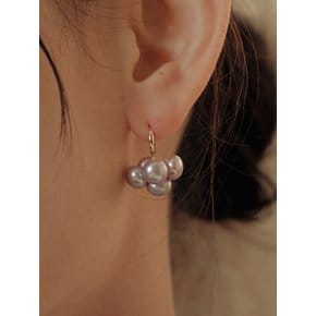 Berry Button Pearl Earrings_EC1768