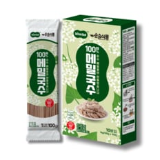 순솔 100% 메밀국수 1kg (100g x 10봉) 비건면 무첨가물 저칼로리면 무가당