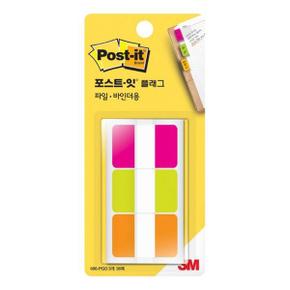 3M 포스트잇 플래그 파일·바인더용 686-PGO(38x25.4mm)_N3521300