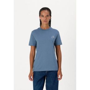 5002567 Calvin Klein REGULAR TEE - Basic T-shirt china blue