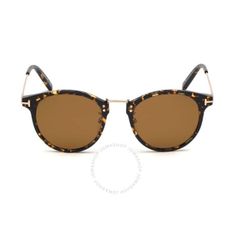 4660604 Tom Ford Mens Tortoise Round Sunglasses FT067352E