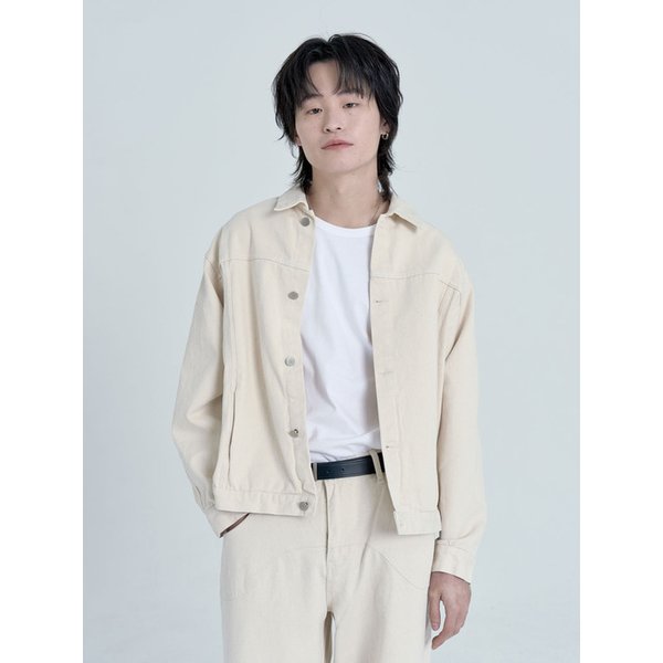 Division Denim Jacket (Ivory)