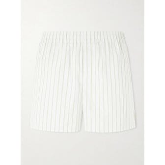 아미 스트라이프 스트레이트 코튼 쇼츠 46376663162992498