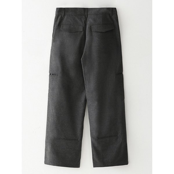 Bluesf woolen wide slacks