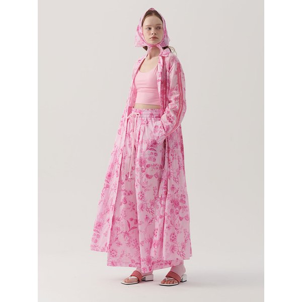 플라워 프린트 와이드 팬츠 (LIGHT PINK)