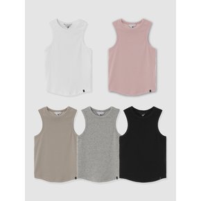 D. BASIC ROUND NECK SLEEVELESS - 5 COLOR