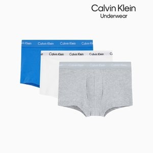 Calvin Klein Underwear 남성 코튼 스트레치 3PK 로우 라이즈 트렁크 (U2664-CB4)