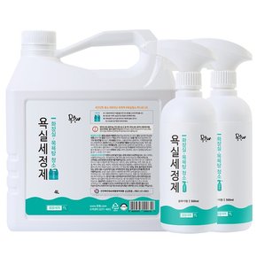 욕실청소세제 500ml 2개+4L /화장실청소/욕실세정제