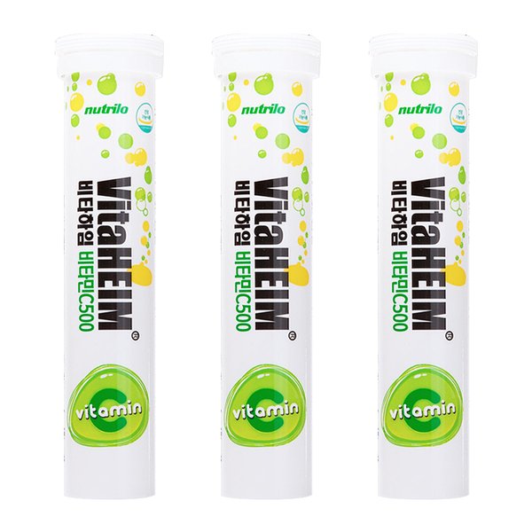 비타하임 독일산 발포 비타민C 20정x3개 레몬맛