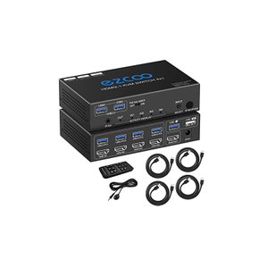 USB 30 KVM 스위치 HDMI 4 컴퓨터 1 모니터- 8K 4K 120Hz