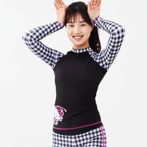 헬로키티 여주니어 래쉬가드 수영복 HK-JG0580 상의 단품