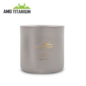  [쓱페셜프라이스][AMG]티탄 이중컵 220ML(샌딩) 캠핑컵 백패킹 티탄컵