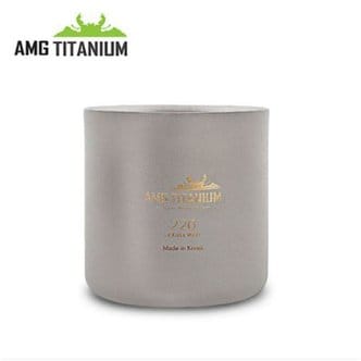  [AMG]티탄 이중컵 220ML(샌딩) 캠핑컵 백패킹 티탄컵