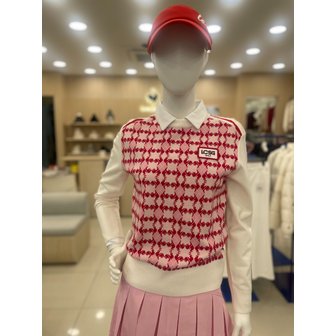 르꼬끄골프 [여주점] 여성 시즌 패턴 자카드 스웨터 GQ322LKP96 CREM