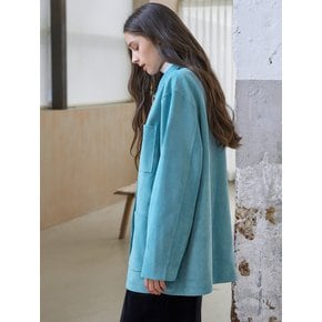 SUEDE ECO JACKET_MINT BLUE