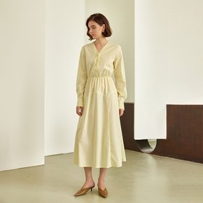 YY_A-line gentle shirt dress