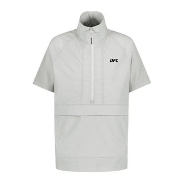 UFC SPORT 베이직 오버핏 반팔 아노락 자켓 라이트그레이 U4JKV2317LG
