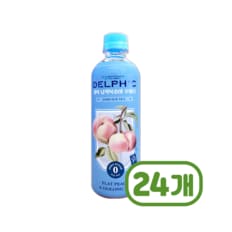 델픽 납작복숭아우롱티 제로아이스티 페트음료 500ml x 24개