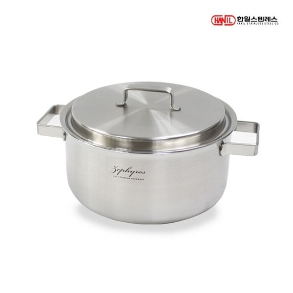 제피로스 통5중 스텐레스 인덕션 양수냄비 18cm 인덕션냄비 스텐냄비