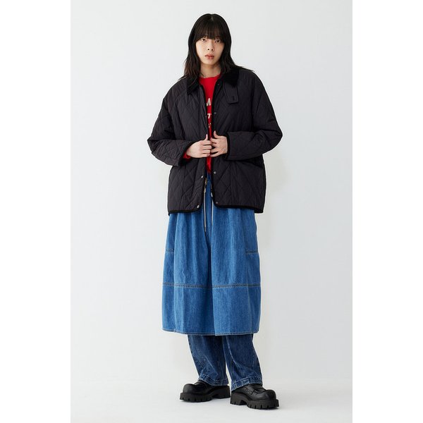 코듀로이카라 디테일 퀼팅 점퍼 9176113982099