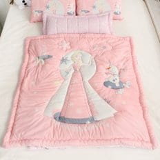 Disney 디즈니 정품 어린이집 사계절용 일체형 낮잠이불 (겨울왕국 핑크)