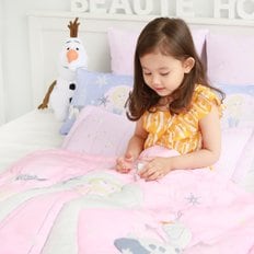 Disney 디즈니 정품 어린이집 사계절용 일체형 낮잠이불 (겨울왕국 핑크)