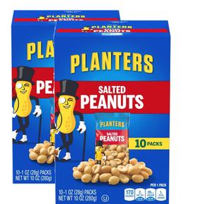 [해외직구] Planters 플랜터스 솔티드 땅콩 28g 10입 2팩