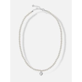 [Silver925] Moika Heart Pearl Necklace