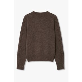 [부산점] 보브)) 울 블렌드 릴랙스 핏 케이블 니트 (7125450507)