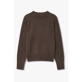 [부산점] 보브)) 울 블렌드 릴랙스 핏 케이블 니트 (7125450507)