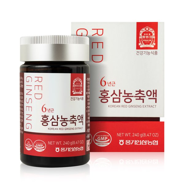 [풍기인삼농협] 황풍정 6년근 홍삼농축액 240g/ 쇼핑백 포함