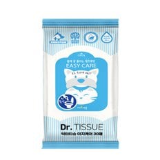 메이웰 닥터티슈 DR.TISSUE 이지케어 비데겸용 30매 반려동물 위생 용품 물에 녺는 물티슈 핥아도 안심