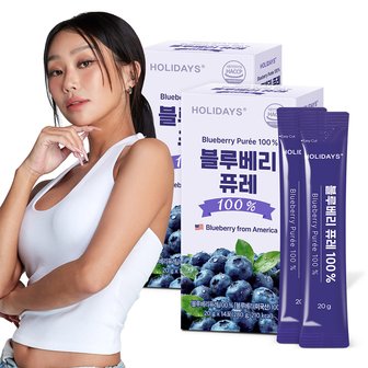 홀리데이즈 블루베리 퓨레 100% 14포 2박스