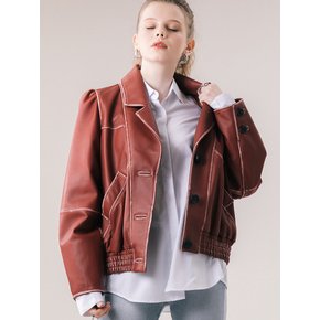 LAMBSKIN TAILOR RIDER JACKET-RD