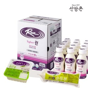 프로바이오틱 런 요구르트 12병+국산대 340g 1모+국순두부 350g 1모