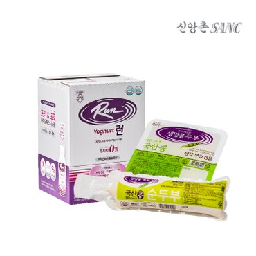 신앙촌 프로바이오틱 런 요구르트 12병+국산대 340g 1모+국순두부 350g 1모