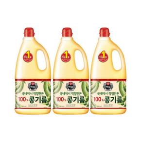 CJ제일제당 백설 콩기름 1.8L [3개]