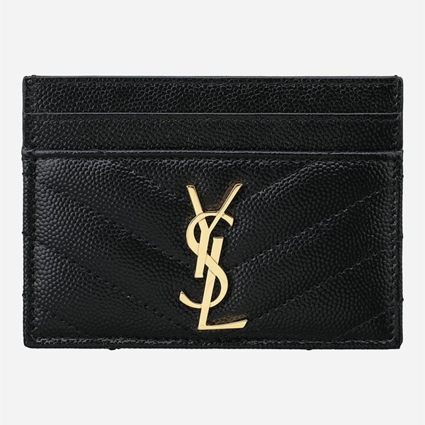 [시흥점] 6S 423291 BOW01 1000 모노그램 카드 케이스 골드 블랙