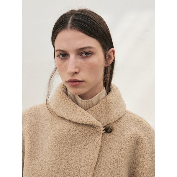 RTF SHAWL COLLAR MUSTANG JACKET_BEIGE