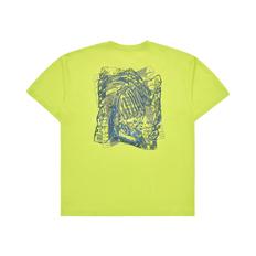 WE WERE OVERLAP ARTWORK SHORT SLEEVE T-SHIRT LIME WEWERE오버랩 라임 SSAWEW