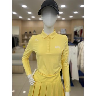르꼬끄골프 [여주점] 여성 기본 제원단에리 티셔츠 GQ122LTL21 YELW